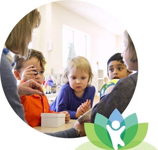 Children learning at Fountain City Montessori