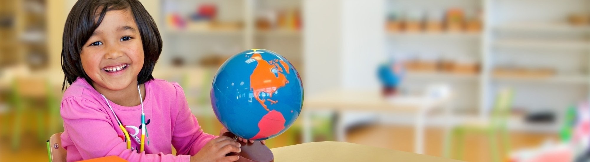 Child learning at Fountain City Montessori